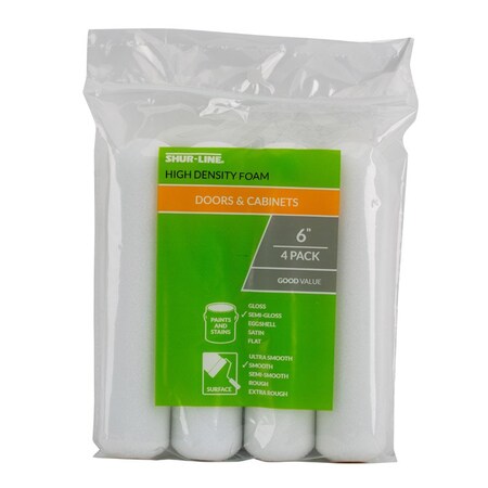 Shur-Line Foam 6 in. W Mini Paint Roller Cover 4PK 2006696